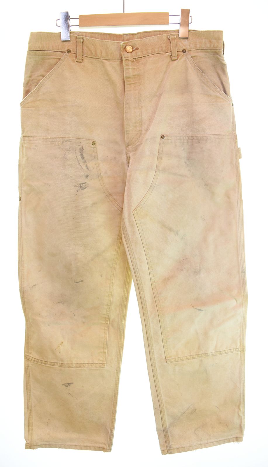 カーハート Carhartt 90s Duck Double Knee Painter Pants ダック地 ダブルニー ペインター パンツ 雰囲気 ボトムスその他 ベージュ 103MB-1133
