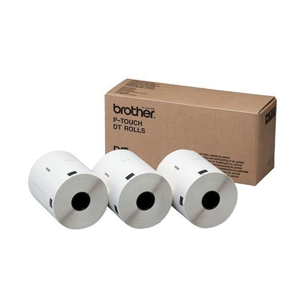 ds-(まとめ）ブラザー DTプレカットラベル102×51mm 白/黒文字 DT-240 1パック(1800枚:600枚×3個)〔×3セット〕