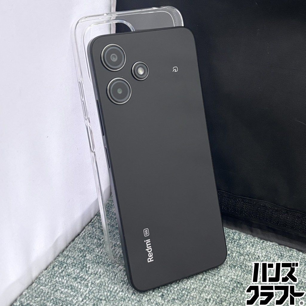 ◎【中古品】 Xiaomi Redmi 12 5G 128GB ブラック AU〇端末 simフリー シャオミ ※透明ケース付き