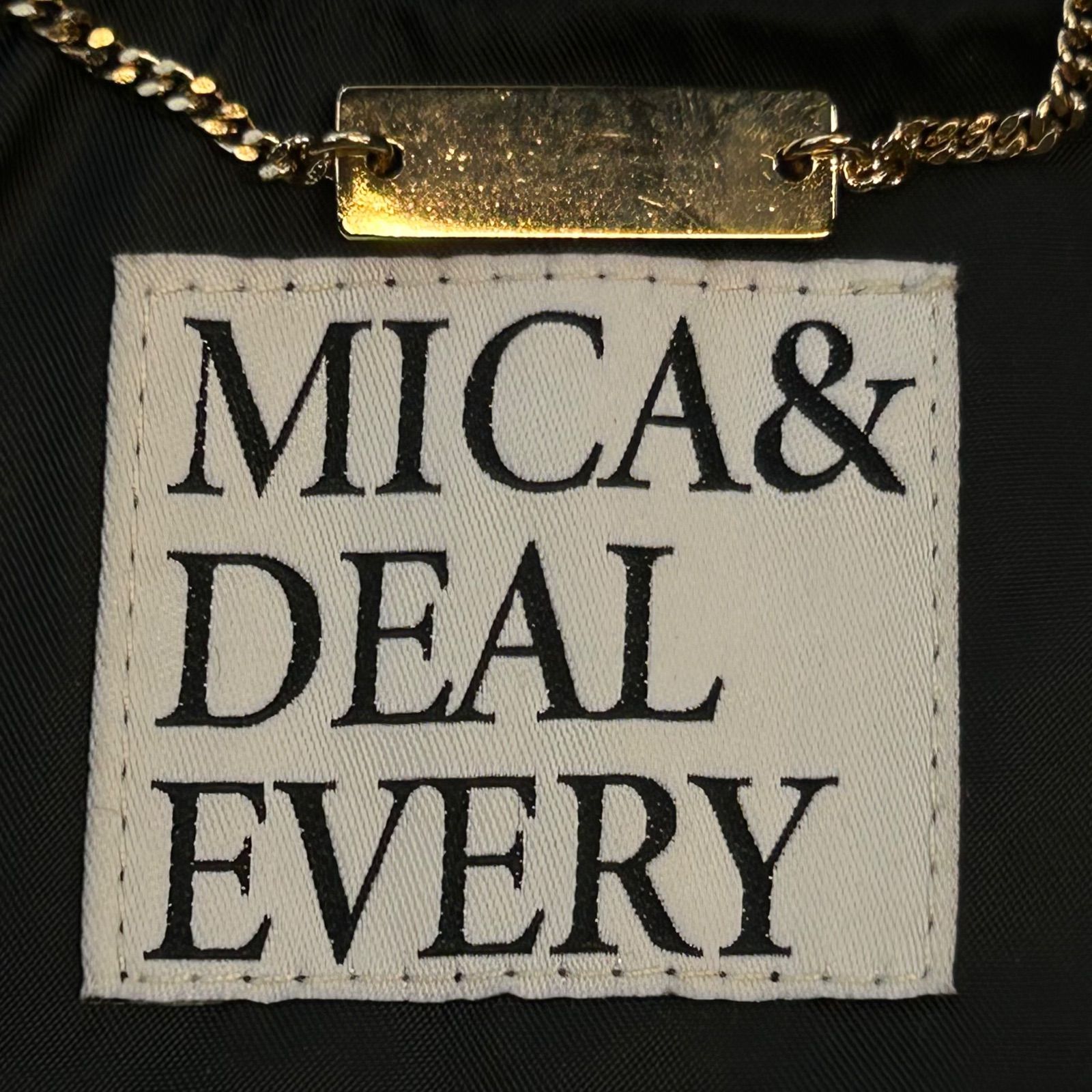 MICA & DEAL マイカアンドディール ヘビーサテンブルゾン ジップアップ 