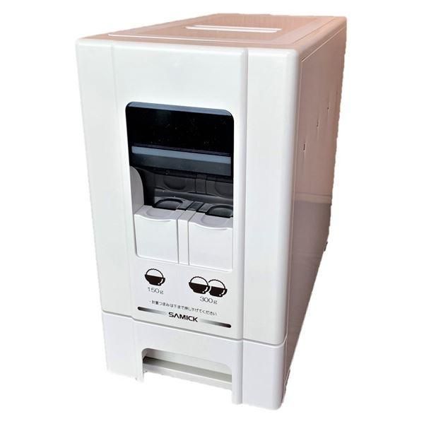 ds-コンパクト ライスストッカー/米びつ 〔マイルドホワイト 6kg収納〕 幅19cm 無洗米兼用 〔キッチン 台所〕 6,672円