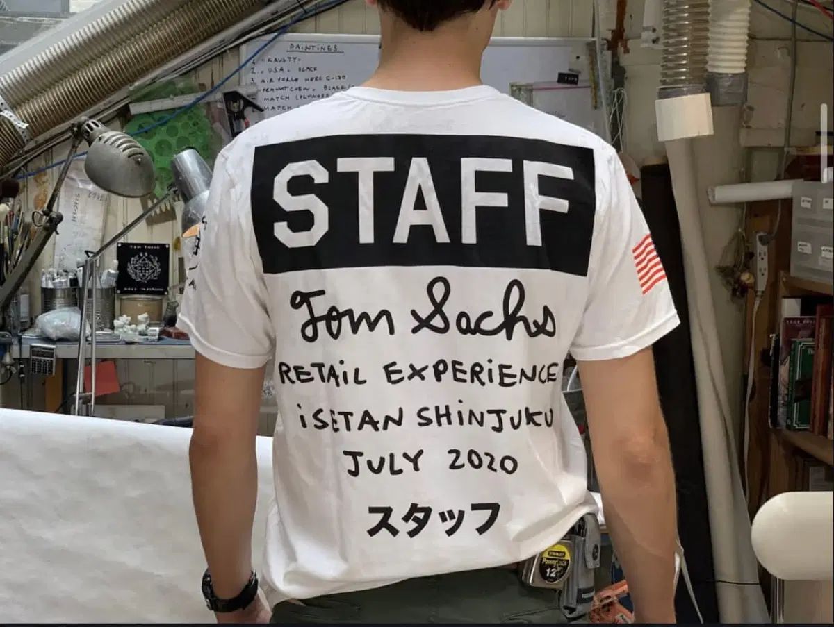 Tom Sachs 톰サックス伊勢丹スタッフTシャツ
