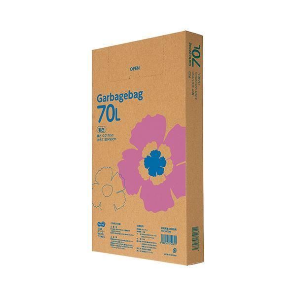 ds-TANOSEE ゴミ袋エコノミー乳白半透明 70L BOXタイプ 1セット（550枚：110枚×5箱）