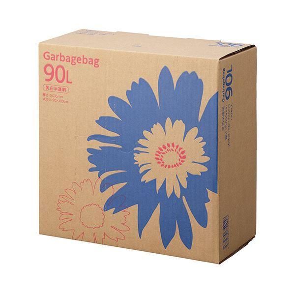 ds-TANOSEE ゴミ袋 コンパクト乳白半透明 90L BOXタイプ 1セット（330枚：110枚×3箱）