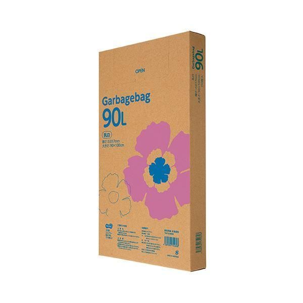 ds-TANOSEE ゴミ袋エコノミー乳白半透明 90L BOXタイプ 1セット（550枚：110枚×5箱）