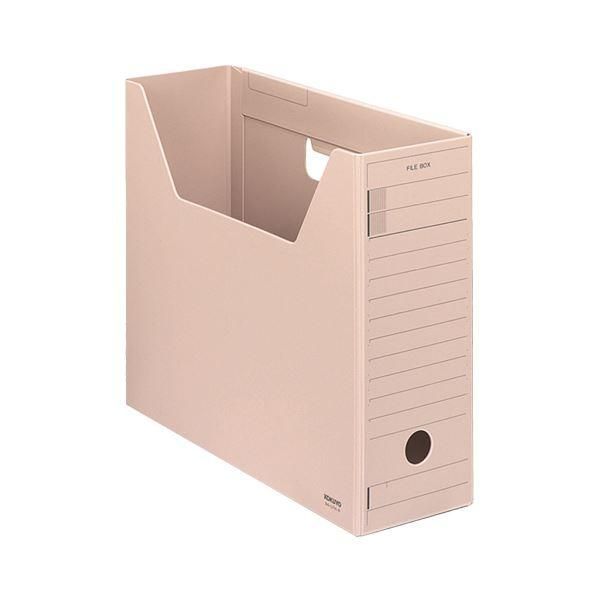 ds-コクヨ ファイルボックス-FS（Hタイプ）A4ヨコ 背幅102mm ピンク A4-LFH-P 1セット（5冊）