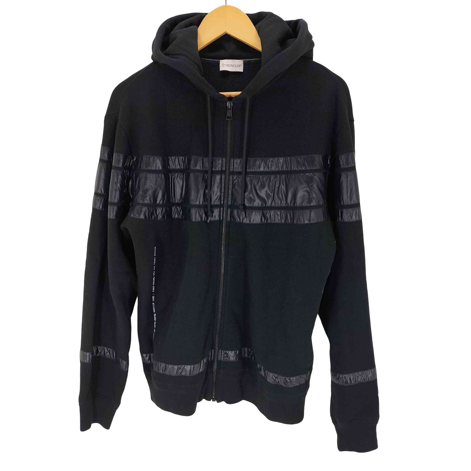 モンクレール MONCLER NYRON STRIPES ZIP UP CARDIGAN ナイロン ストライプ ジップアップ カーディガン メンズ S