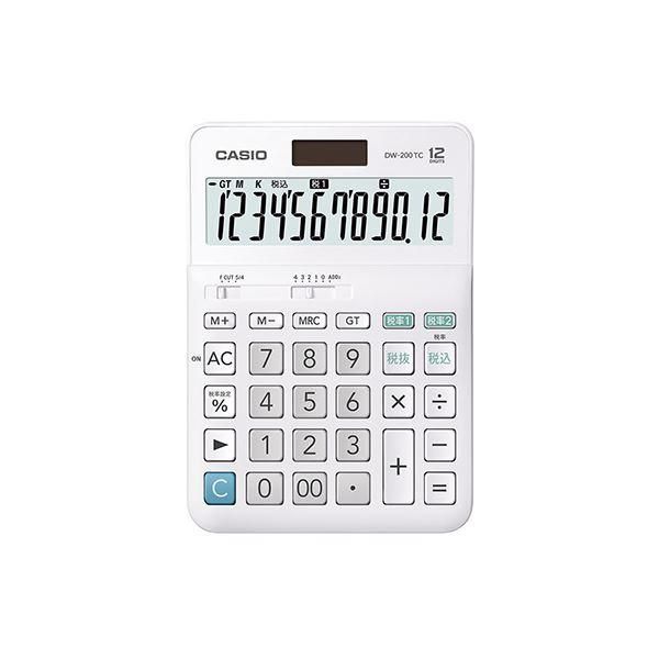 ds-（まとめ） カシオ W税率電卓 デスクタイプ 12桁〔×5セット〕