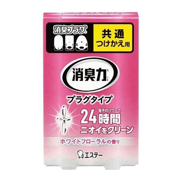 ds-（まとめ）エステー 消臭力プラグ付替 ホワイトフローラル20ml（×20セット）