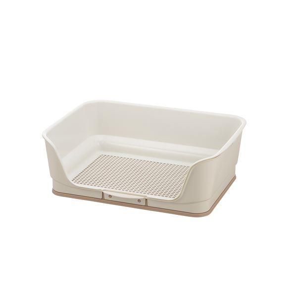 ds-（まとめ）お掃除簡単ステップ壁付トイレ レギュラー アイボリー (ペット用品) (×2セット）