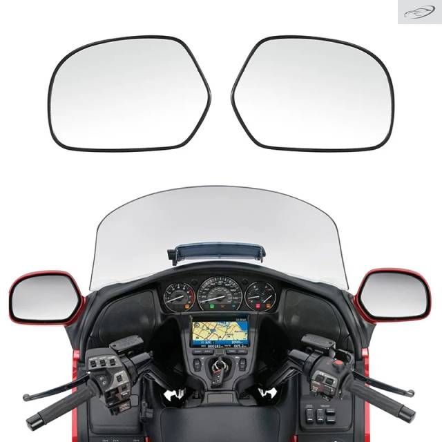 Motorcycle Clear Rear View Side Mirrors Glass Left Right Honda GoldWing GL1800 2001-2017 2016 2013 2011 2002 2003