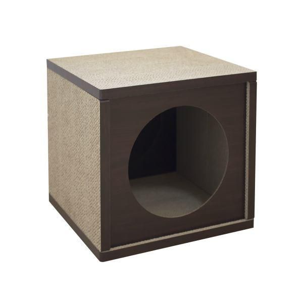 ds-（まとめ）キャットハウス エスプレッソ （ペット用品）〔×2セット〕