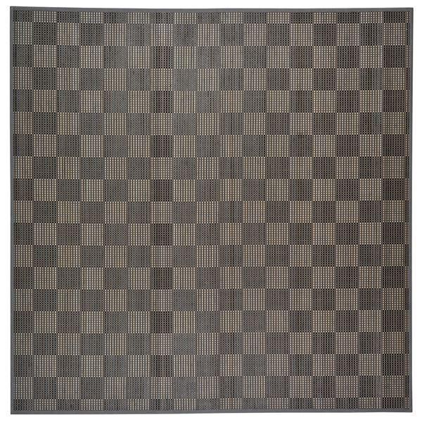 ds-竹ラグ 竹カーペット 約180×180cm グレー 正方形 表面竹100％ 防キズ 防音効果 エンペラー リビング ダイニング