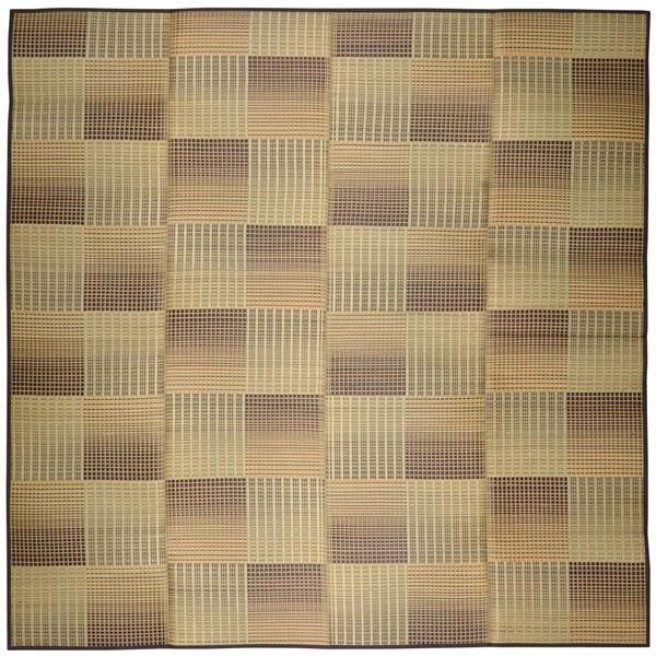 ds-い草 ラグマット 絨毯 約180×240cm ベージュ 表面：イ草100％ 裏貼り 折りたたみ可 クレパス リビング ダイニング 模様替え 10,631円