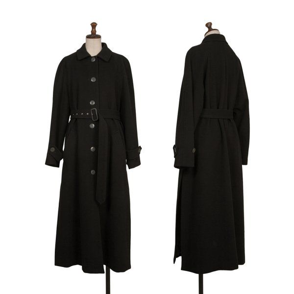 ジュニアゴルチエJUNIOR GAULTIER メルトンウールベルテッドコート 黒40 53,188円