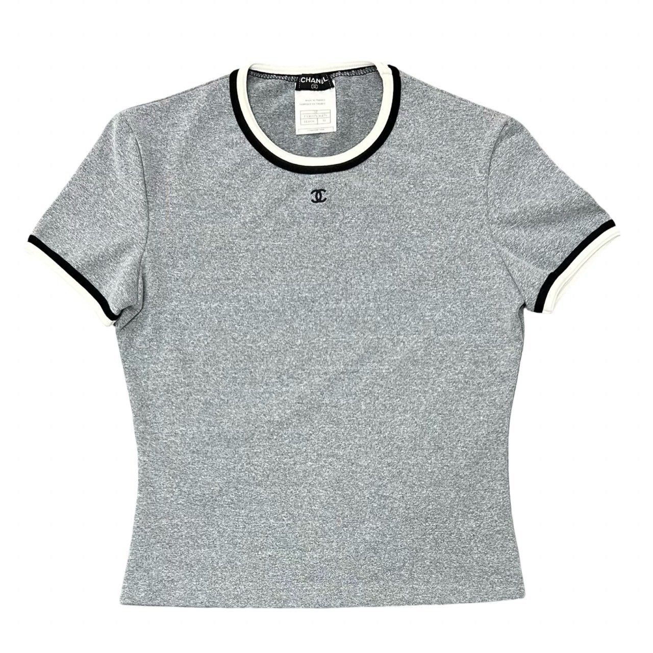 90s CHANEL BOUTIQUE ココマーク 半袖 Tシャツ　ヴィンテージ 極 美品 98P CHANEL シャネル ヴィンテージ ココマーク ナイロン