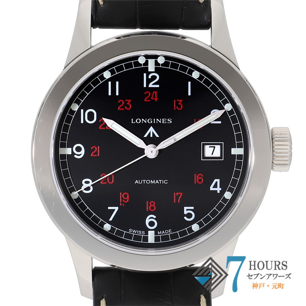 148840 LONGINES ロンジン L2.832.4.53.0 ブラック ステンレス レザー 自動巻き 純正ボックス