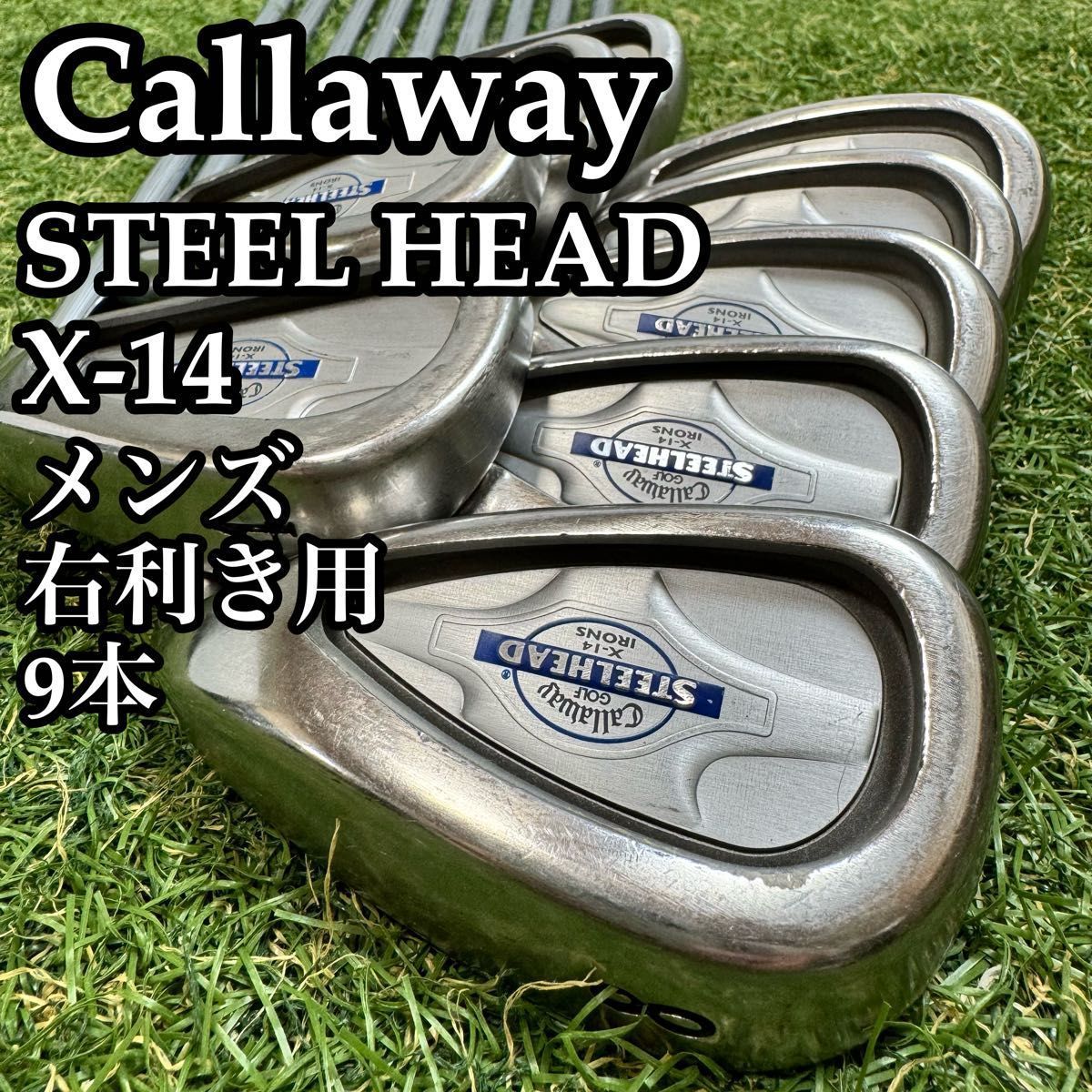 【A在】豪華9本 キャロウェイ スチールヘッド X-14 メンズアイアンセット