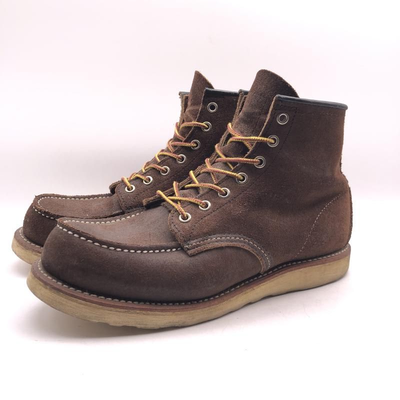 【中古】RED WING 8878 クラシックモックブーツ 26cm E ダークブラウン レッドウィング[17]