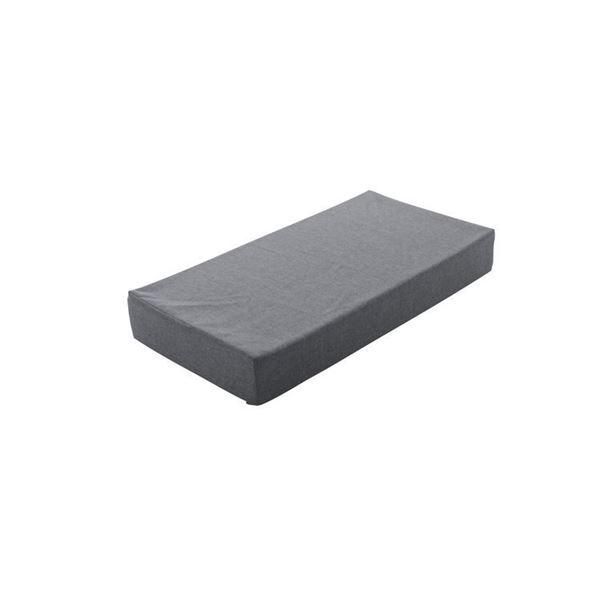 ds-ブロックソファー/ローソファー 〔大 約幅120×奥行60×高さ15cm グレー〕 洗えるカバー 本体：日本製 〔リビング 寝室〕