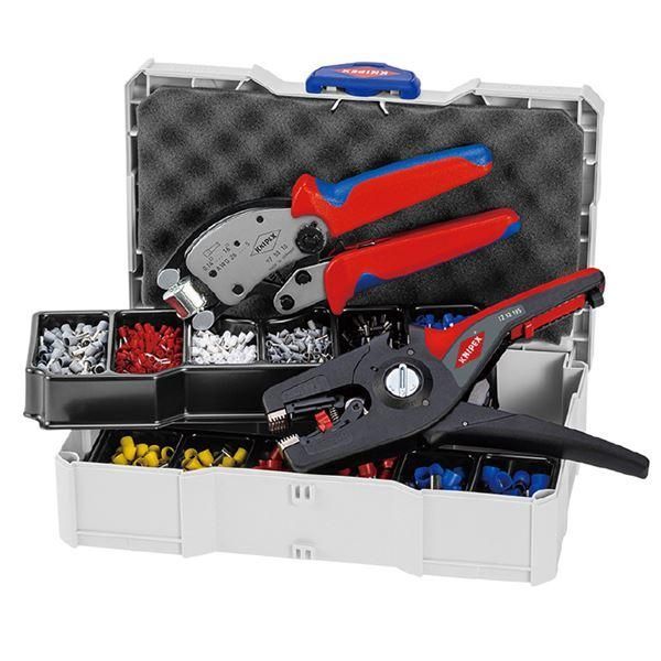 ds-KNIPEX クニペックス 圧着ペンチ セット 9790-14 工具 作業工具 道具 ツール DIY