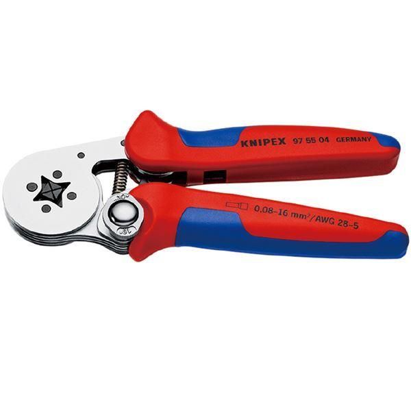 ds-KNIPEX クニペックス 圧着ペンチ 9755-04SB 工具 作業工具 道具 ツール DIY