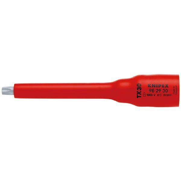 ds-KNIPEX クニペックス 3/8SQ 絶縁ソケット Ｔｘ30 1000V絶縁仕様 9829-30 工具 作業工具 道具 ツール DIY