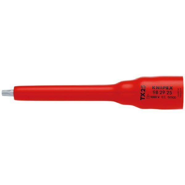 ds-KNIPEX クニペックス 3/8SQ 絶縁ソケット Ｔｘ25 1000V絶縁仕様 9829-25 工具 作業工具 道具 ツール DIY