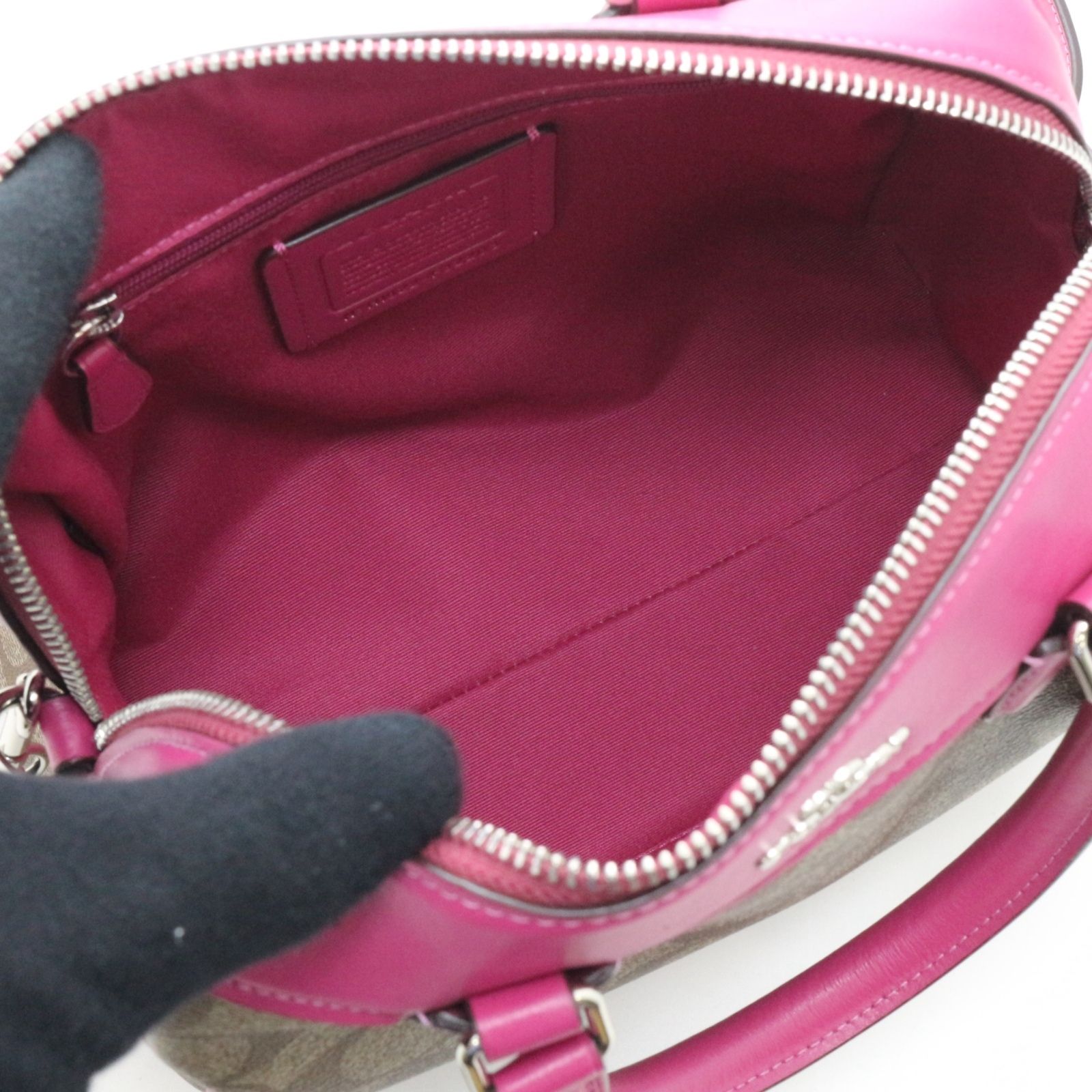 COACH コーチ シグネチャー 2wayバッグ F32203 ショルダーバッグ PVC