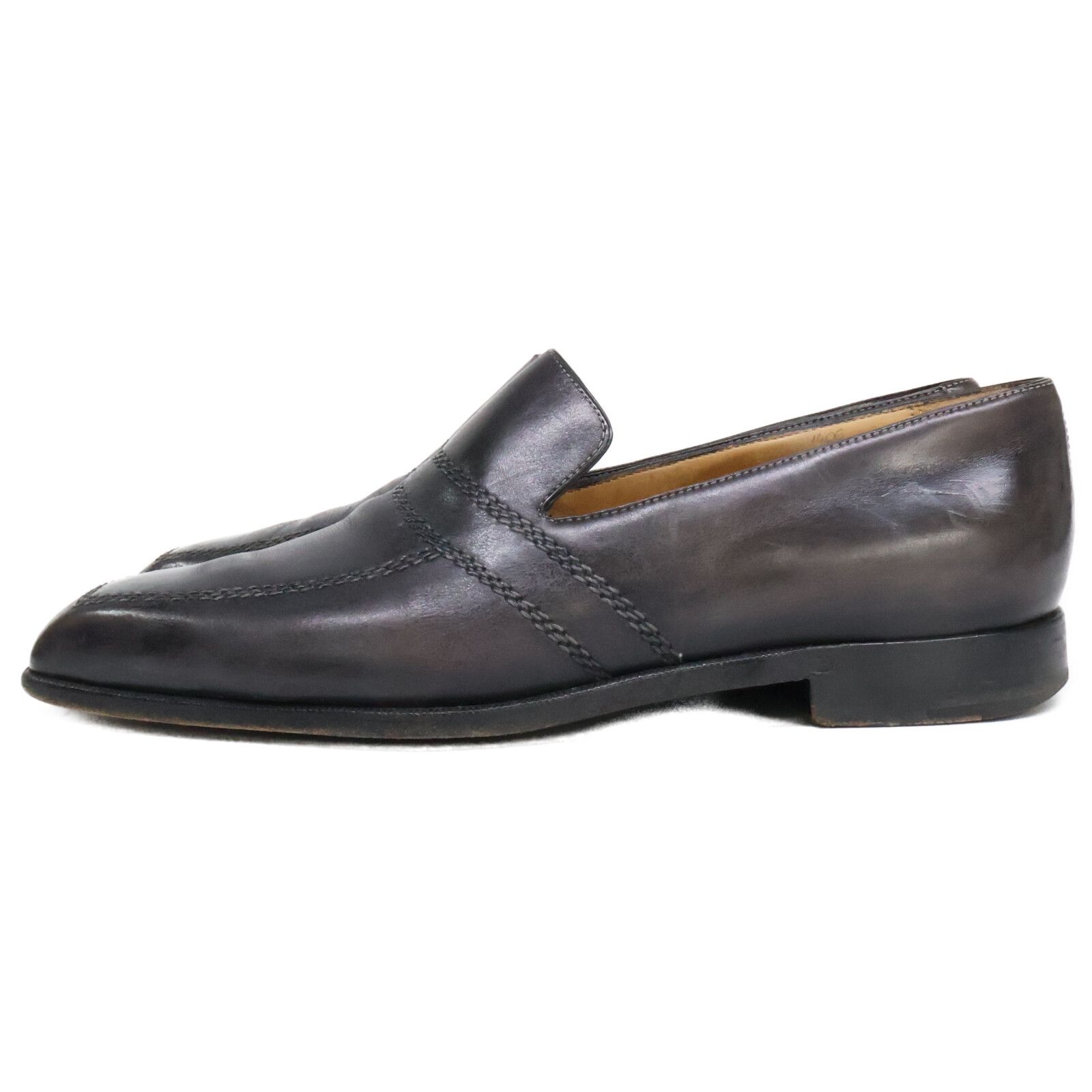 berluti ベルルッティ レザー スクエアトゥ スリッポン 8 【公式通販】
