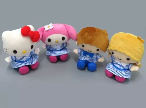 中古】ぬいぐるみ 4体セット ぬいぐるみ 「サンリオキャラクターズ