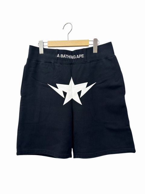 完売品！美品！A Bathing Ape スウェットショートパンツ ブラック M