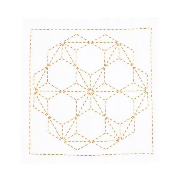 ds-（まとめ）オリムパス 古典柄の花ふきん 飛び麻の葉〔×5セット〕 8,085円