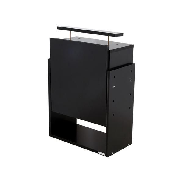 ds-コレクションケース/収納棚 レギュラー 専用上置き 〔ハイタイプ 奥行29cm用 ブラック〕 幅54.1cm 本体別売 〔組立品〕
