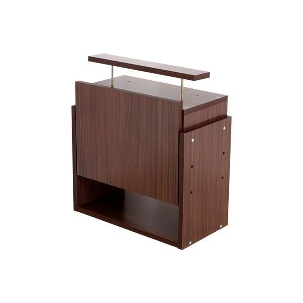 ds-コレクションケース/収納棚 レギュラー 専用上置き 〔ロータイプ 奥行29cm用 ブラウン〕 幅54.1cm 本体別売 〔組立品〕