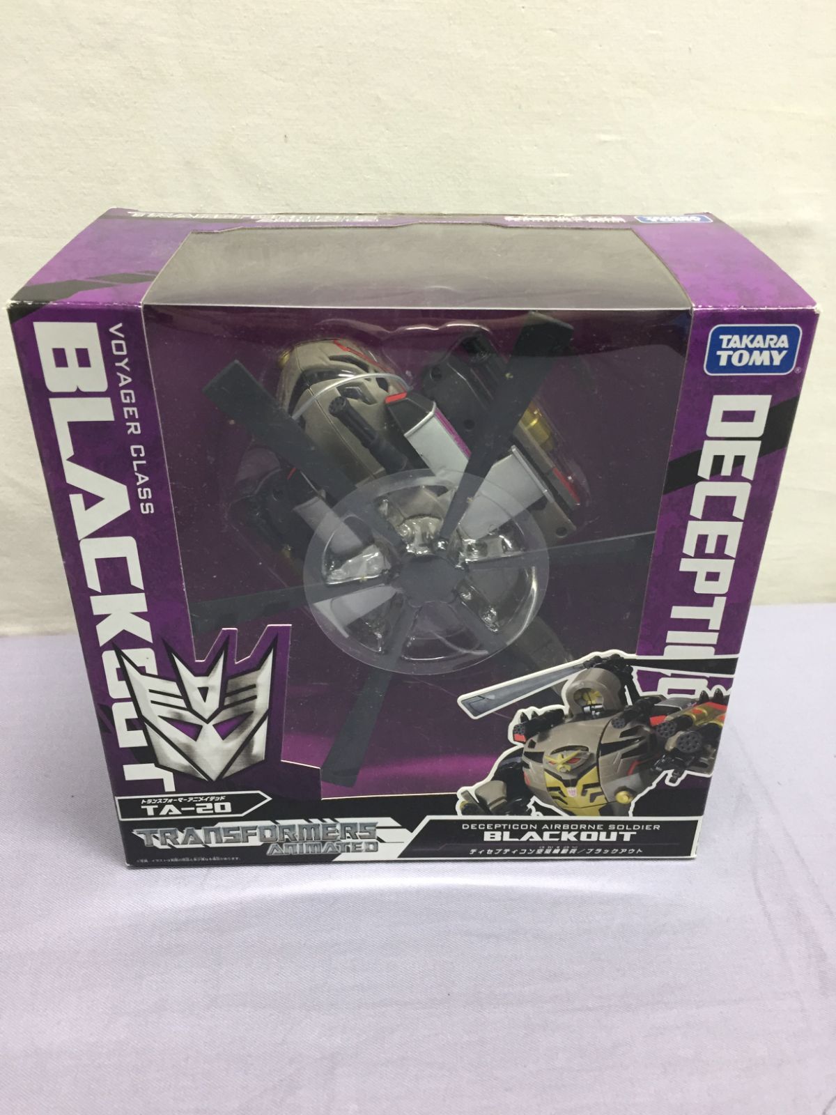 【カメ】トランスフォーマー アニメイテッド TA20 ブラックアウト タカラトミー 現状品　810