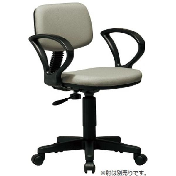 ds-オフィスチェア/デスクチェア 〔グレー〕 幅440×奥行480~515×高さ750~880mm 座昇降機能 キャスター付 組立品(肘別売り)