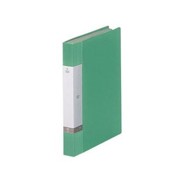 ds-（まとめ）リヒトラブ リクエスト クリヤーブックA4タテ 40ポケット 背幅32mm 緑 G3202-7 1セット（10冊）〔×3セット〕
