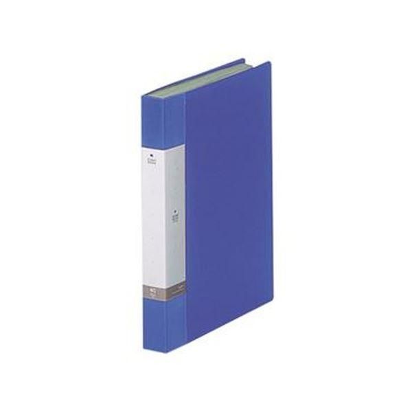 ds-(まとめ)リヒトラブ リクエスト クリヤーブックA4タテ 40ポケット 背幅32mm 青 G3202-8 1セット(10冊)〔×3セット〕