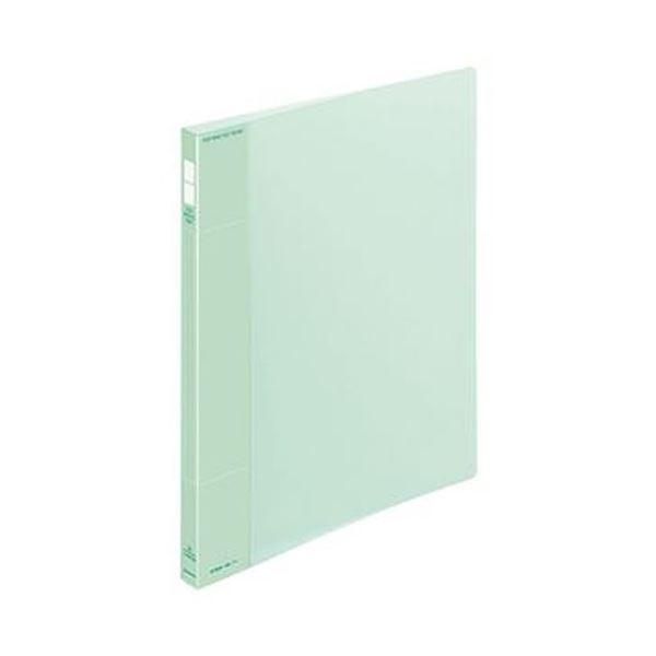 ds-(まとめ)コクヨ ポップリングファイル(スリム)A4タテ 2穴 100枚収容 背幅21mm 緑 フ-PS410G 1セット(10冊)〔×3セット〕
