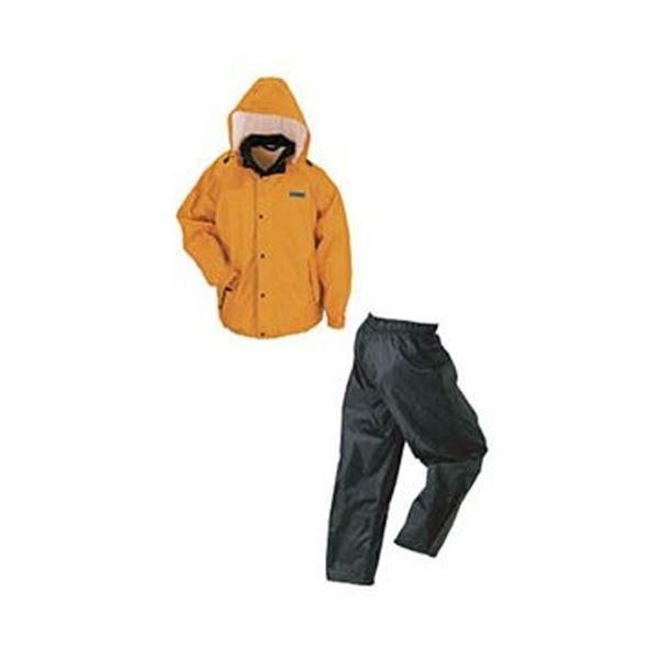 ds-（まとめ）川西工業 レインウェア（男女兼用）雨職人 オレンジ Sサイズ 3530-OR-S 1着〔×3セット〕