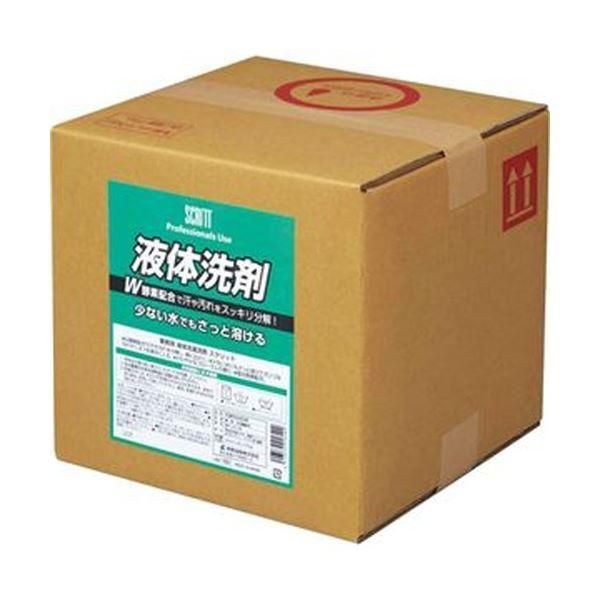 ds-（まとめ）熊野油脂 スクリット 衣料用液体洗剤10L 1箱〔×3セット〕