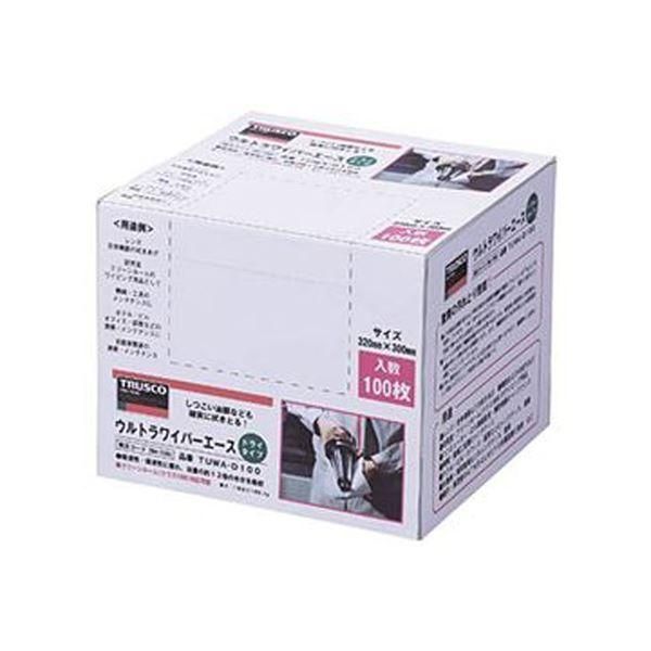 ds-（まとめ）TRUSCOウルトラワイパーエースドライ ホワイト シートサイズ320×300mm TUWA-D100 1個〔×3セット〕