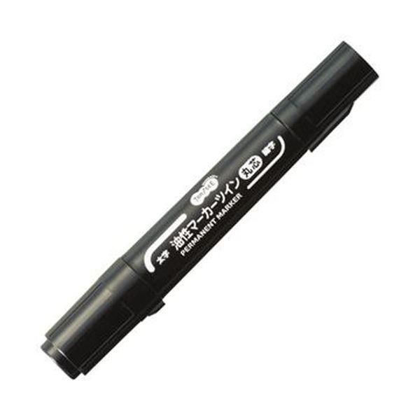 ds-（まとめ）TANOSEE キャップ式油性マーカーツイン 太字（丸芯）+細字 黒 1セット（50本）〔×3セット〕 13,478円
