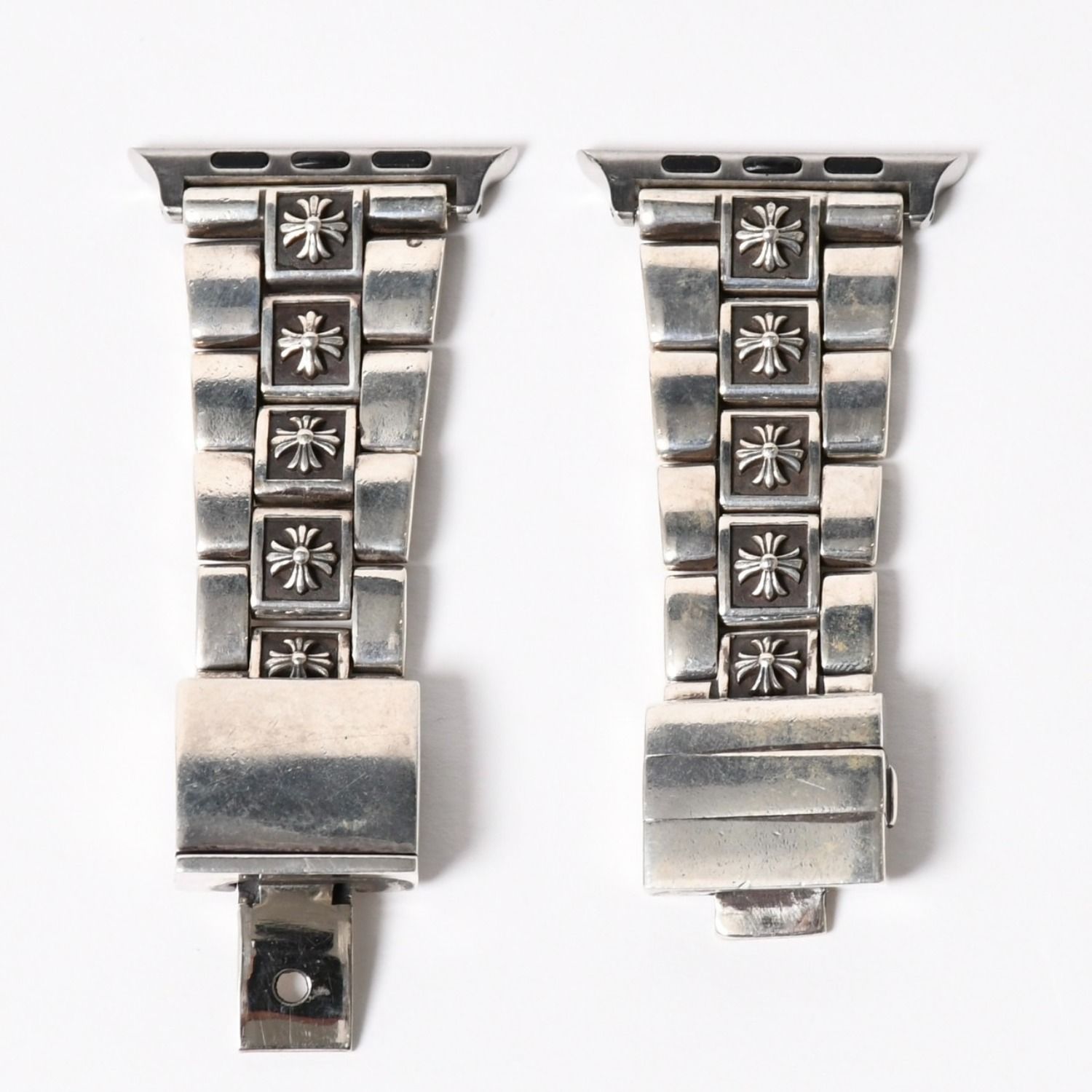 極美品 CHROME HEARTS クロムハーツ フラットアップル CHプラス ウィメンズ シルバーウォッチバンド 重量約101.66g アップルウォッチ 中古 4a006342 1,650,000円