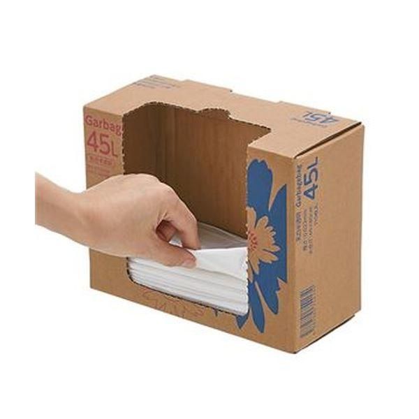 ds-（まとめ）TANOSEE ゴミ袋 コンパクト乳白半透明 70L BOXタイプ 1箱（110枚）〔×5セット〕