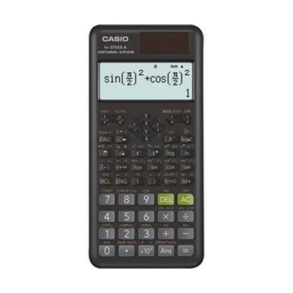 ds-（まとめ）カシオ 関数電卓 10桁 ハードケース付FX-375ESA-N 1台〔×5セット〕
