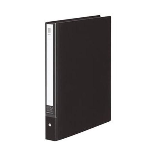 ds-(まとめ)コクヨ クリヤーブック(NEOS) 替紙式 A4タテ 30穴 20ポケット付属 背幅33~50mm ブラック ラ-NE730D1冊〔×10セット〕