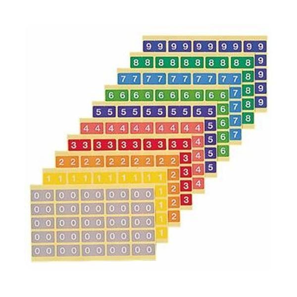 ds-（まとめ）ライオン事務器 カラーナンバーラベルL 数字 0 KL-2-0 1パック（250片：25片×10シート）〔×10セット〕