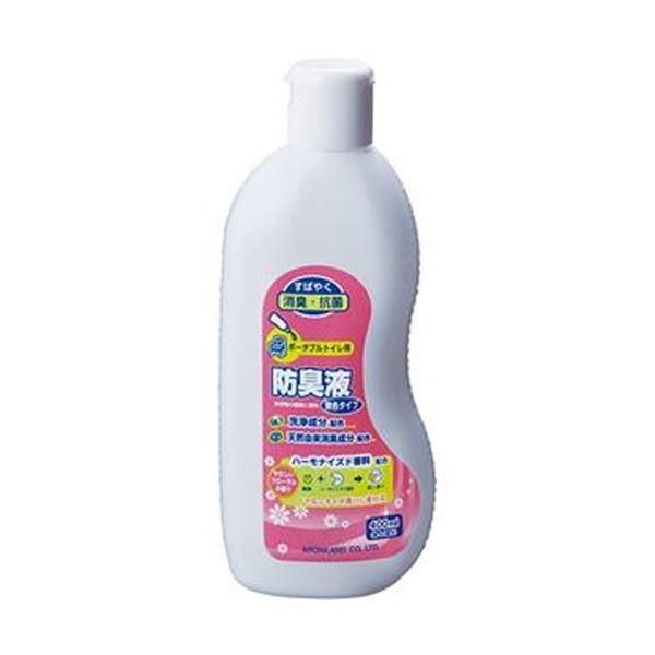 ds-（まとめ）アロン化成 ポータブルトイレ用防臭液無色タイプ 400ml 533-207 1本〔×10セット〕